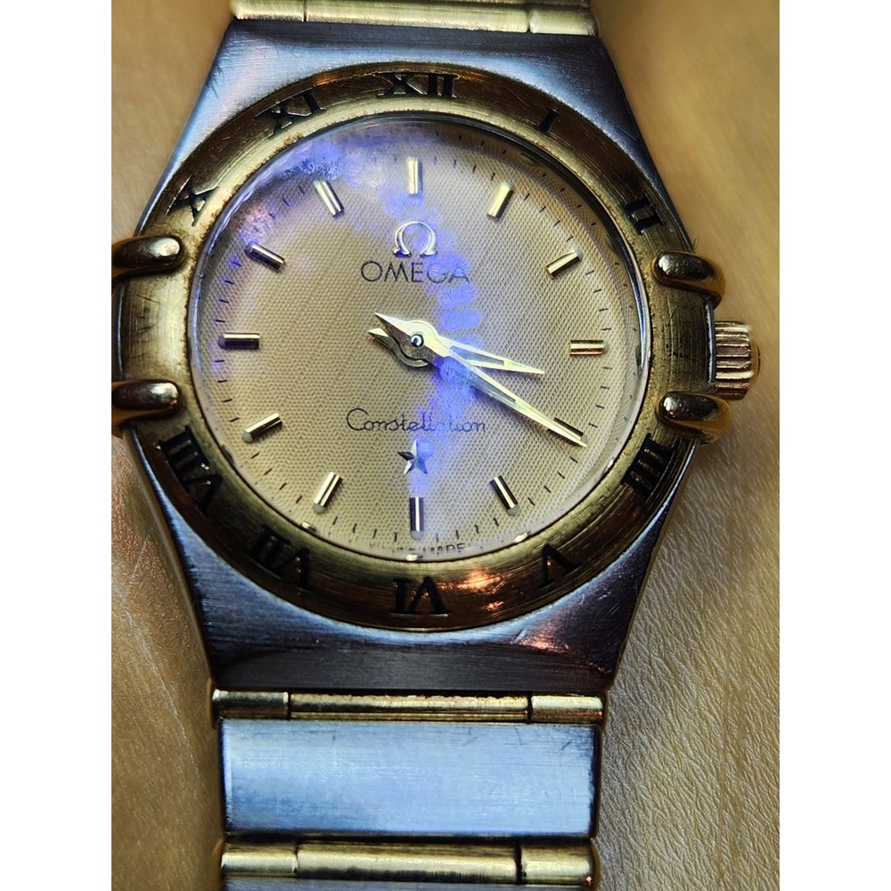 OMEGA Constellation 6553/865 Ladies Two Tone Quartz 22mm Vintage Watch